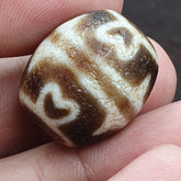 High Quality Antique Tibetan rare Pattern Agate stone Dzi Bead Amulet